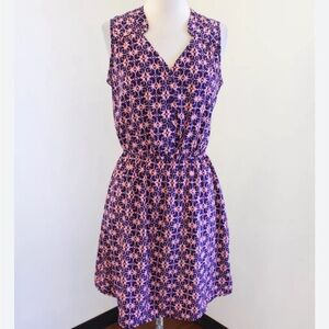 Knee length shirt dress.